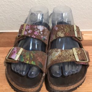 Birkenstock RARE Flower Crush Arizona Sandals